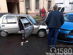 Відео моменту ДТП з постраждалими на вулиці Жовківській