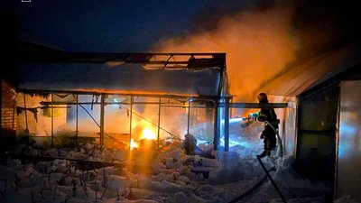 На Львівщині горіли теплиці