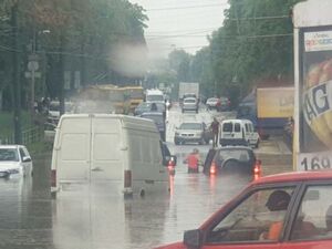 Повалило дерева та затопило вулиці: наслідки негоди у Тернополі (ФОТО, ВІДЕО)