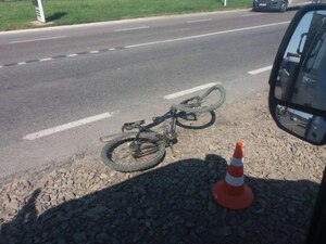 Внаслідок ДТП травмований велосипедист на Львівщині (фото, відео - оновлено)