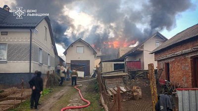 У Львівській області горів житловий будинок