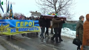 На Миколаївщині попрощалися з убитим морпіхом Дмитром Власенком (відео)