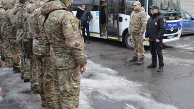 У зону бойових дій вирушив зведений батальйон поліції «Захід» (ФОТО)