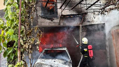 У Львівській області вщент згорів гараж разом із автомобілем