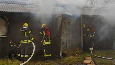 У Львівській області горіли гаражі