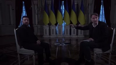 Під час інтерв'ю Зеленського у Маріїнському палаці двічі зникало світло