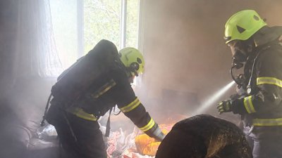 На Львівщині горів житловий будинок
