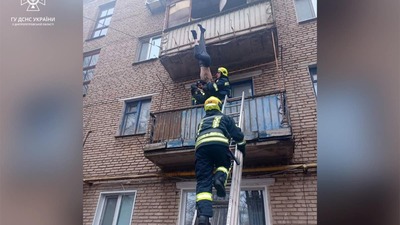 Звисав головою вниз: 48-річний чоловік дивним чином застряг на балконі