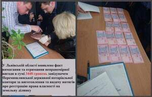 За хабарництво затримали завідувача Перемишлянської нотаріальної контори