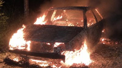 На Львівщині згорів автомобіль