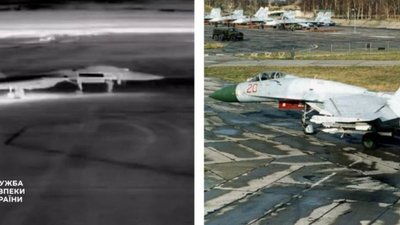 СБУ уразила два російські літаки Су-27 на аеродромі Бельбек