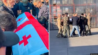 У Грузії вперше не зустріли з почесною вартою тіло воїна, який захищав Україну