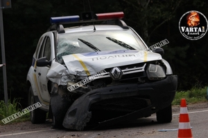 Біля Львова у ДТП потрапив автомобіль поліції, є травмовані (ФОТО)