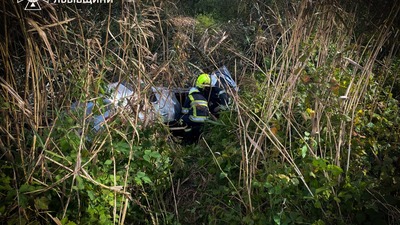 Смертельна ДТП на Львівщині: водій автомобіля з'їхав у кювет та перекинувся (ФОТО)