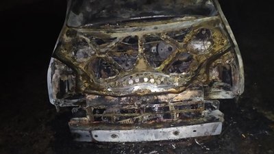 У Львові згорів автомобіль військового