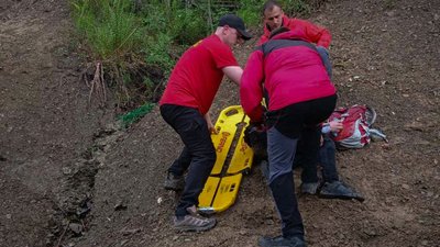 У горах на Львівщині під час спуску травмувався велосипедист (ФОТО)