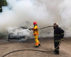 На Львівщині вигорів вщент автомобіль