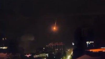Атака по Києву: у мережі з'явилися кадри моменту влучання ракети (ВІДЕО)