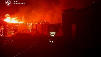 На Львівщині горіли три будівлі