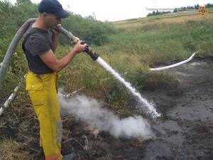 На Львівщині вже майже добу горить торф (фото)