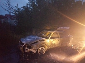 У Львові вигорів вщент легковий автомобіль (фото)