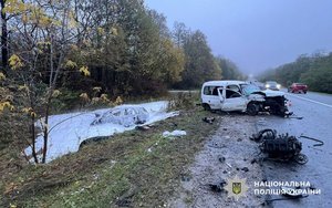 На місці ДТП поблизу Гончарівки працювали правоохоронці та рятувальники. Фото: Поліція Тернопільської області (Facebook).