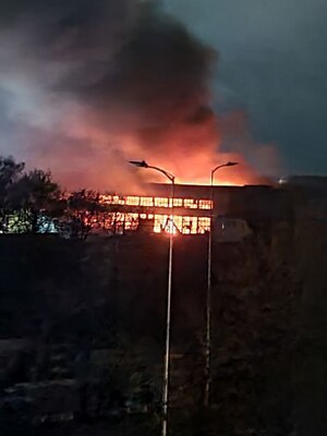 Ввечері спалахнула величезна пожежа у Львові (ФОТО/ВІДЕО)