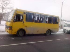 На Львівщині зіткнулася вантажівка і рейсовий автобус (фото)