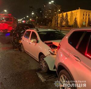 П’яний водій скоїв наїзд на патрульного, який оформляв ДТП (ФОТО)