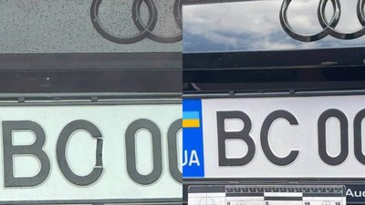 У Львові 35-річного водія Audi SQ 8 оштрафували за домальований елемент на номерному знаку