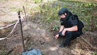 У полі на Львівщині виявили арсенал вибухонебезпечних боєприпасів