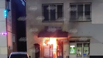 На Львівщині горів магазин