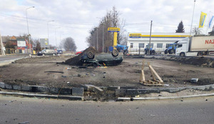 На Львівщині перекинувся автомобіль