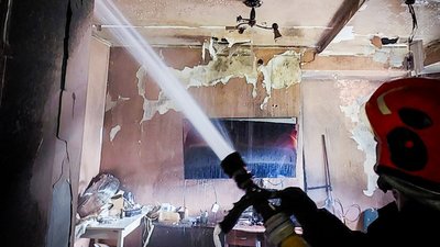 У Львові горів житловий будинок (ФОТО)