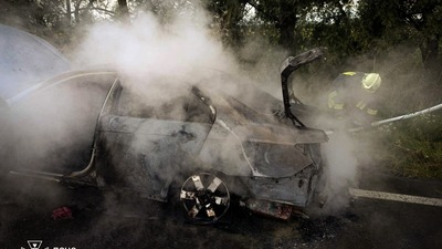 У Львівській області горів автомобіль