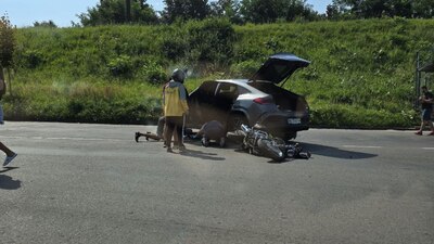 У Залізничному районі Львова трапилася ДТП з участю мотоцикліста (ФОТО)