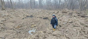 У Стрийському районі утворилась вирва після знешкодження російської ракети 