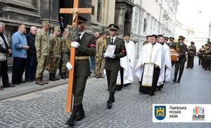 У Львові попрощалися із загиблим в АТО Михайлом Шоздою (фото)