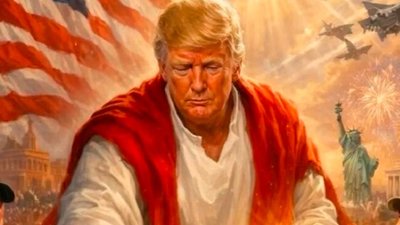 Трамп опублікував зображення себе у вигляді Ісуса