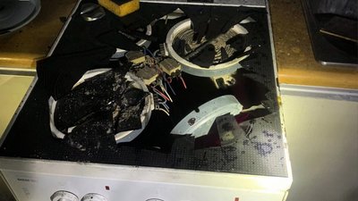 У Львові через вибух газового балончика на електроплиті сталася пожежа