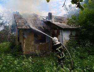 У Львові згорів дерев’яний будинок на вулиці Малоголосківській