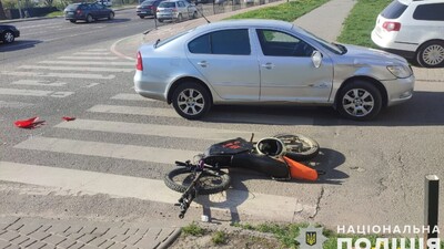 У Львові у ДТП постраждав мотоцикліст