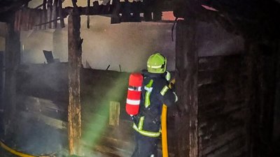 На Стрийщині згоріла господарська будівля