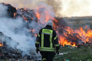 На Львівщині сталася пожежа на сміттєзвалищі (ФОТО)