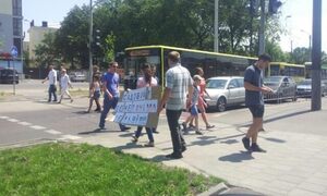 У Львові перекрили проспект В'ячеслава Чорновола (фото, відео)