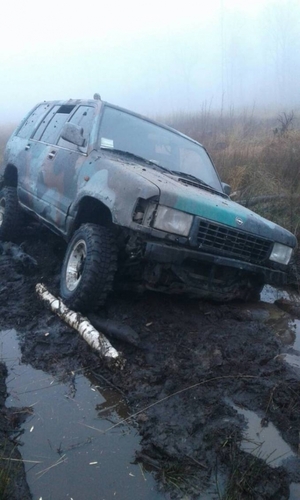 Втікаючи від переслідування, браконьєри в болоті загубили джип на іноземній реєстрації