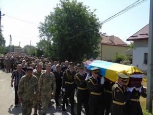 Львівщина попрощалася із загиблим воїном АТО (фото)