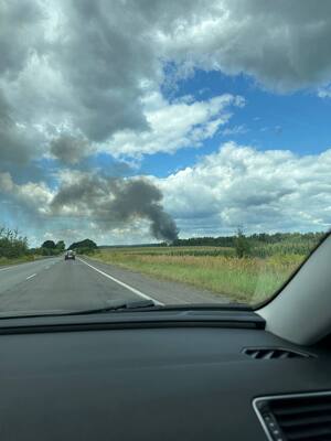 Неподалік Львова трапилася пожежа на підприємстві