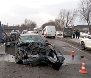 З’явилося відео моменту потрійної ДТП на об’їзній Львова (ВІДЕО)