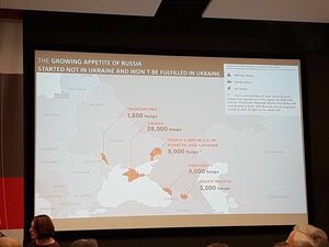 СБУ зареєструвала кримінальне провадження за фактом презентації на Львівському форумі карти України із позначенням на ній тимчасово окупованих територій держави, як "ДНР" та "ЛНР"